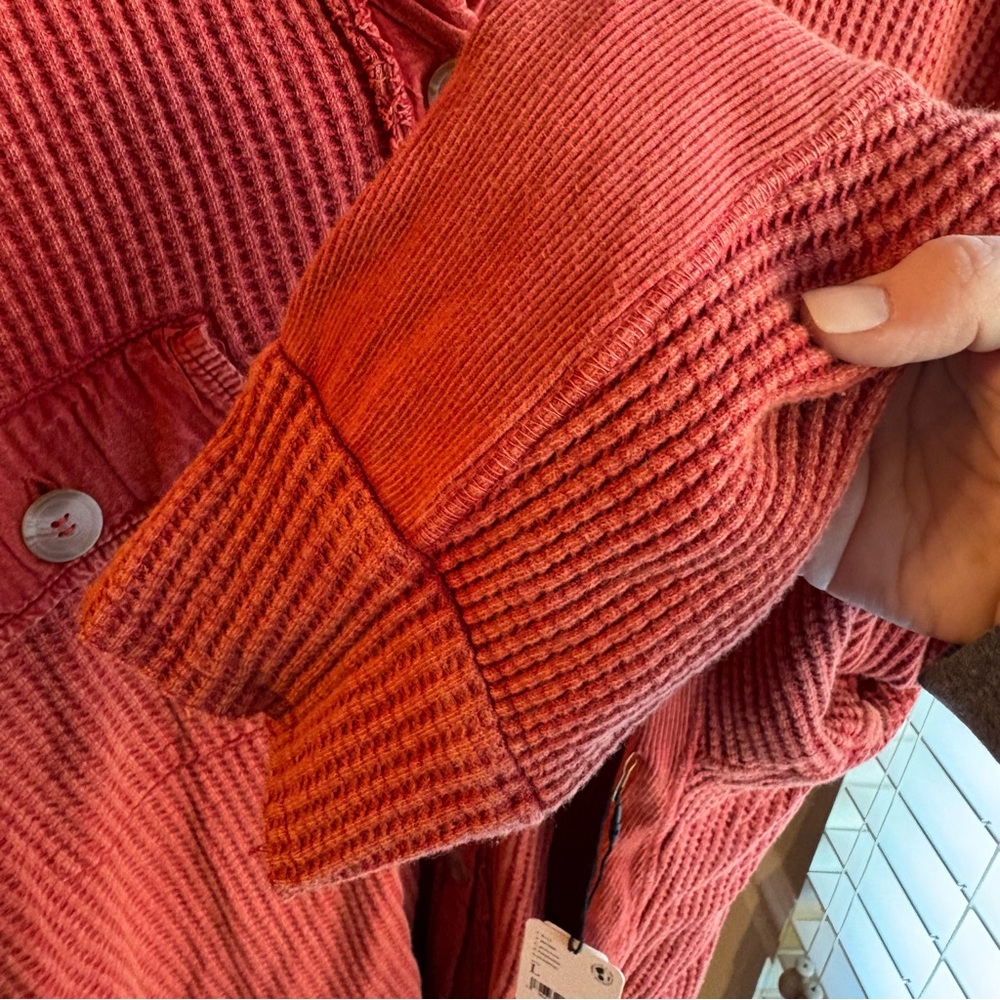 Free People NWT Women’s Oversized One Scout Jacket Rust Color Size L $128 Retail - Picture 11 of 16